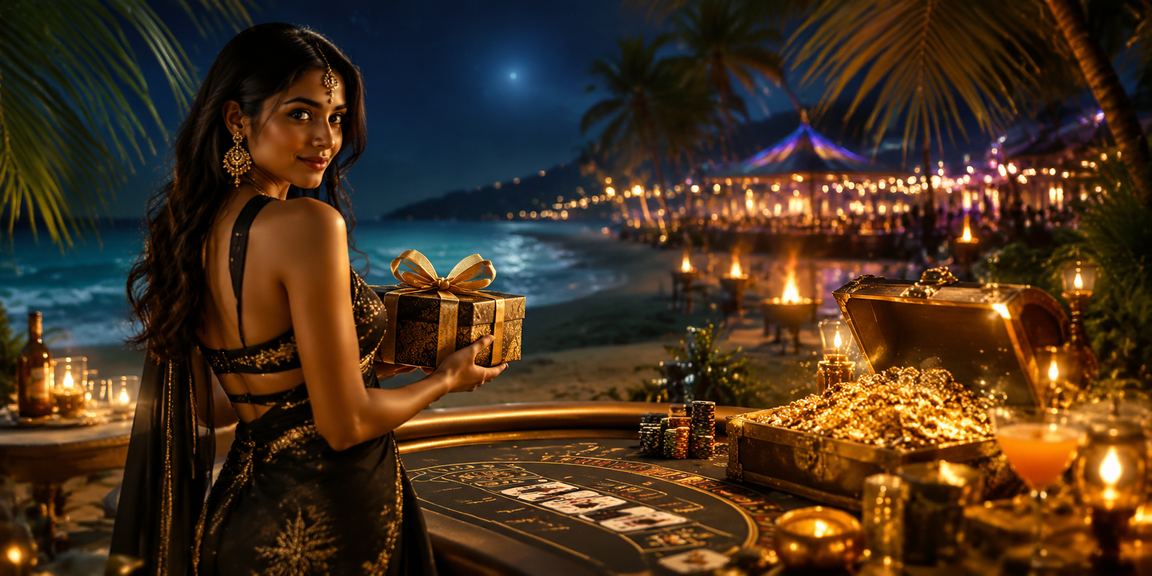 Live baccarat at Goa beach themed casino