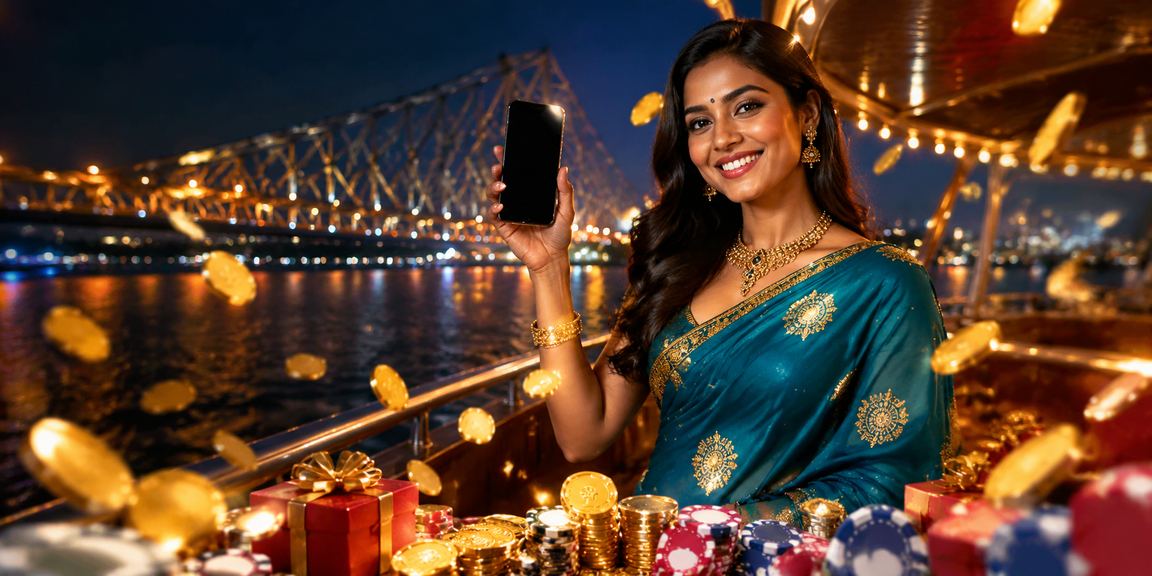 VIP players in Kolkata enjoying Andar Bahar amid Howrah Bridge view